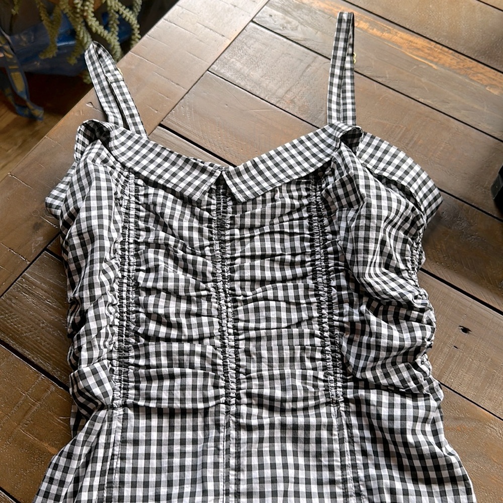 Anthropologie Gingham Summer Dress